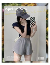 Women Loose Wide Leg Sports Shorts