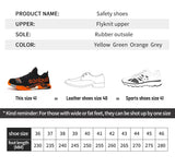 Women Safety Shoes Soft Sole Protective Sneakers