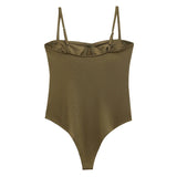 Satin Camisole Bodysuit Women – Backless Lingerie