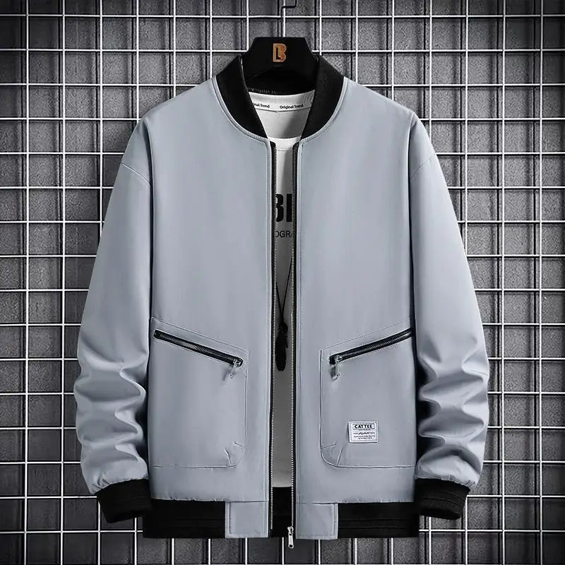 Men's Plus Size Bomber Jacket Winter