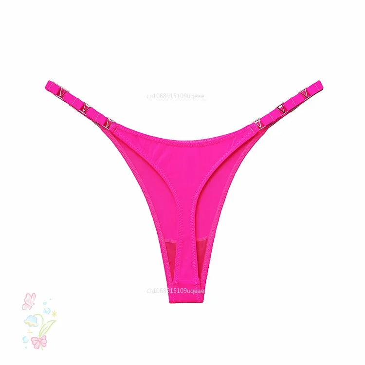 Women Breathable Lace Tangas