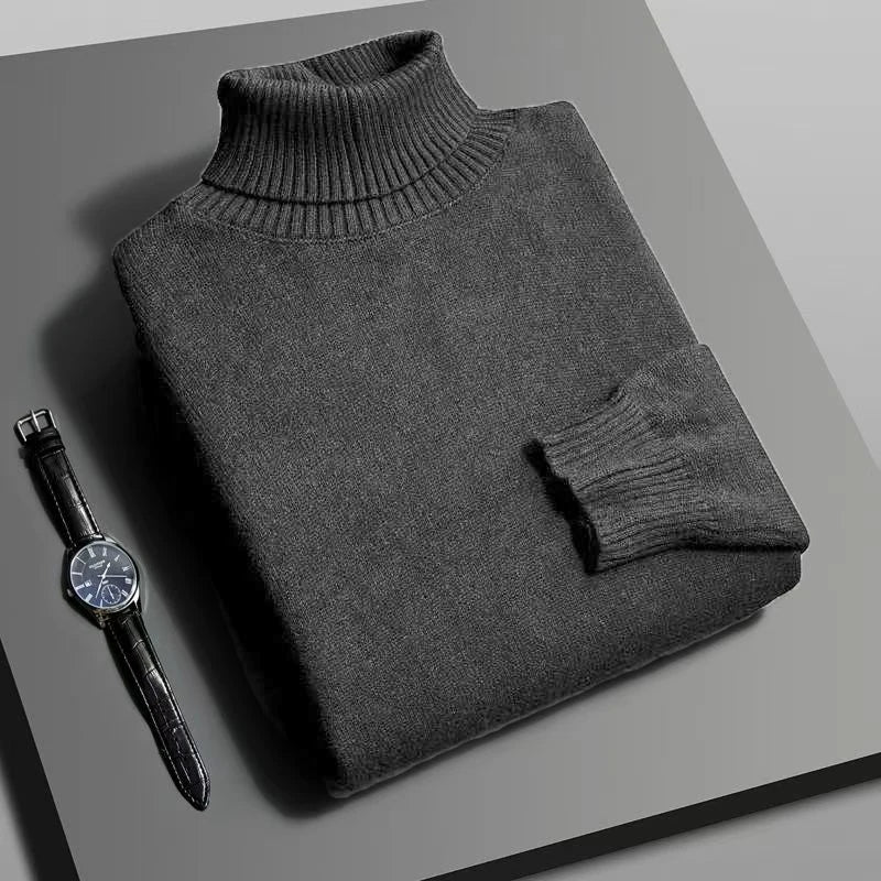 Men Slim Fit Turtleneck Sweater