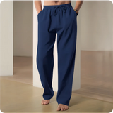 Men Cotton Hemp Casual Pants