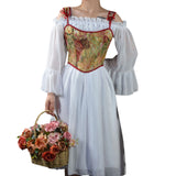 Women Floral Corset Tank Top