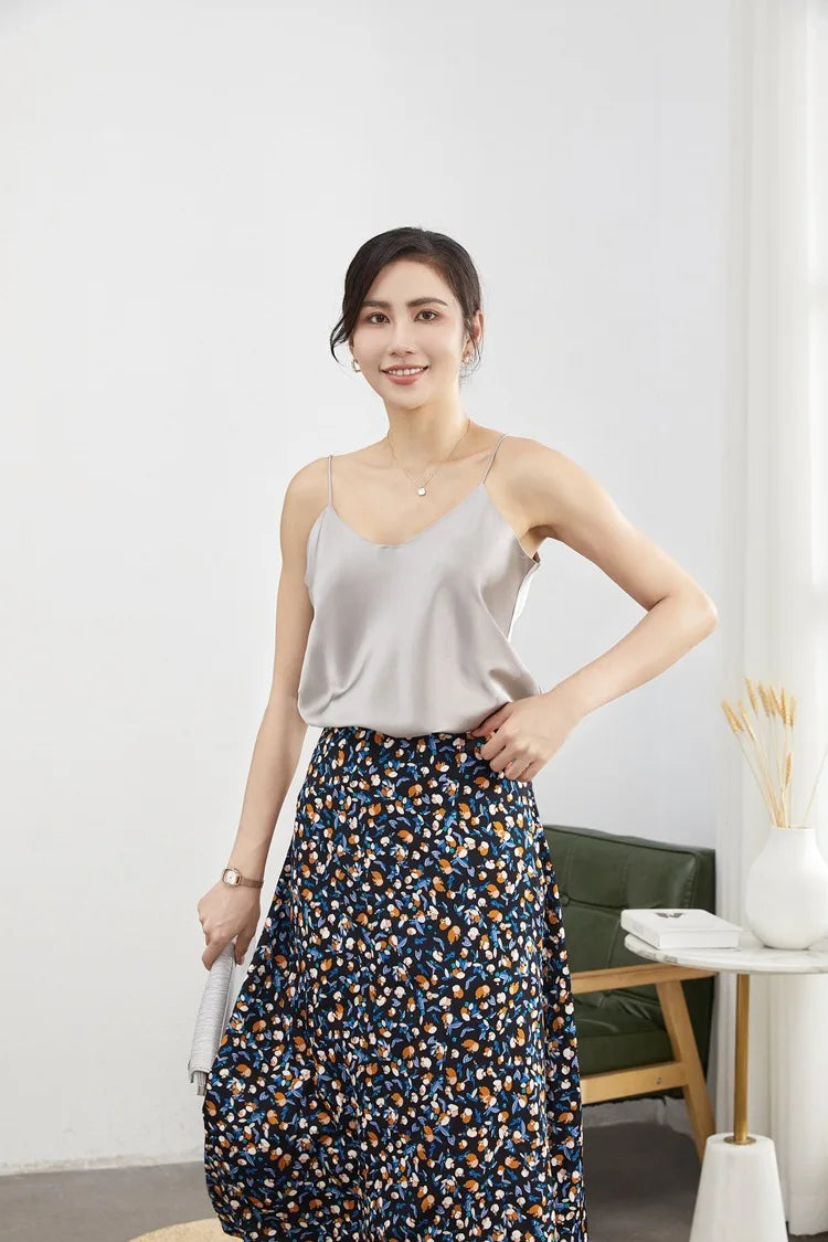 Double Layer Mulberry Silk Camisole Top