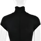 AzureMuse™ – Blue Turtleneck Party Jumpsuit (Classy, Cozy & Sleek)