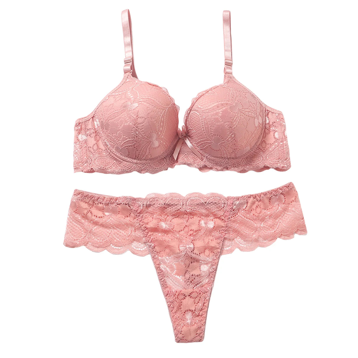 Women Floral Lace Garter Set