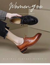 Women Leather Brogues – 2025