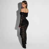 LaceReign™ – See-Through Party Jumpsuit (Seductive, Sheer & Chic)