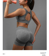 Women Fitness Vest & Shorts Set