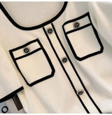 Women Square Neck Knit T-Shirt