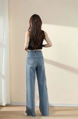 FlexCharm™ – Embroidered Loose Fit Jeans (Light Blue, S-XXXL Sizing)