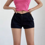 Women's High Waist Cotton Shorts
