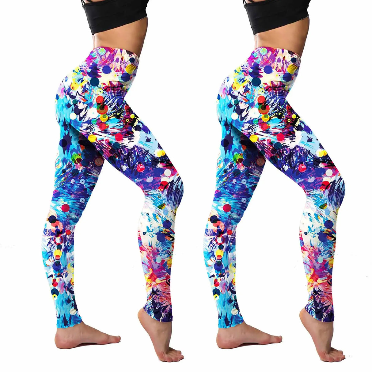 Women 2-Pack Colorful Print Leggings