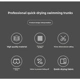 Men’s Plus Size Five-Point Swim Shorts