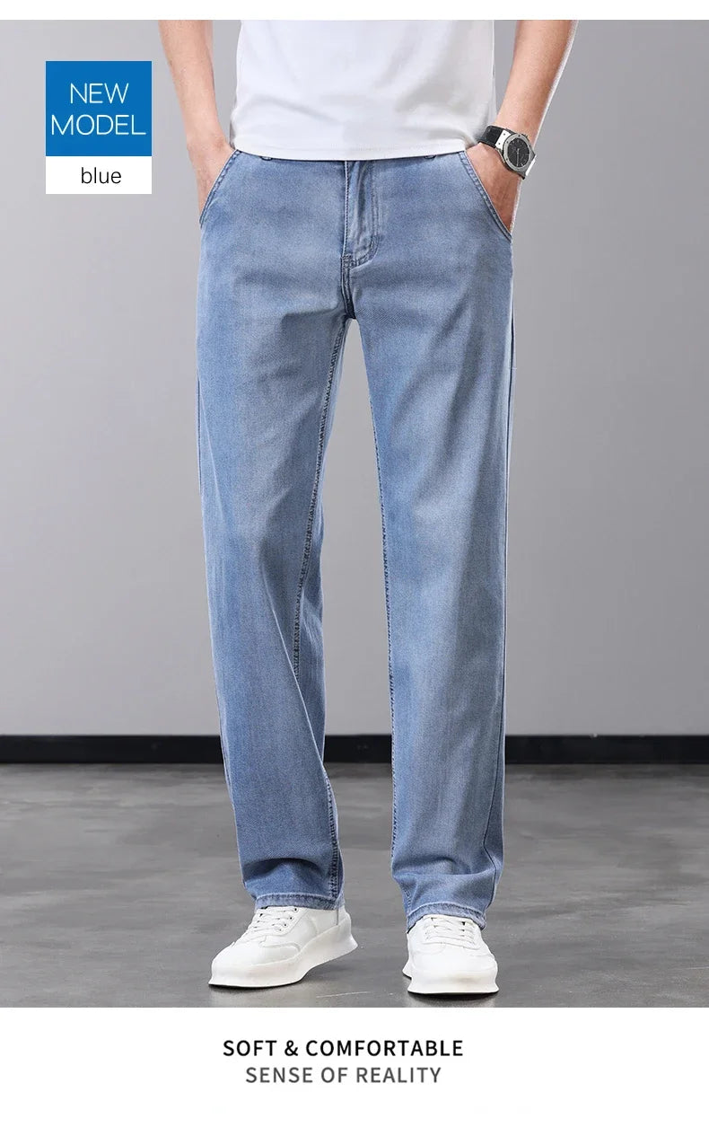 Men Thin Lyocell Jeans