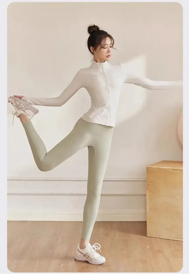 Women Long Sleeve Yoga Jacket