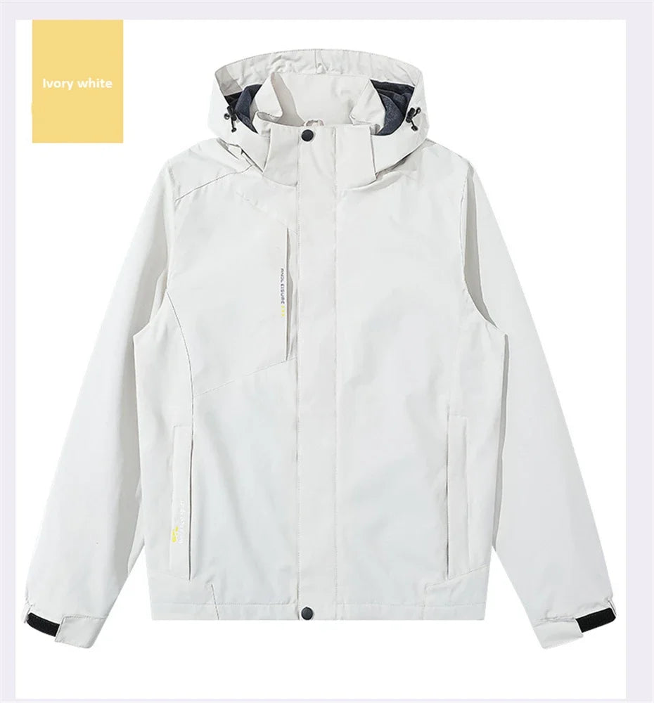 Men's Plus Size Waterproof Windbreaker