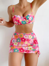 3PCS Push-Up Bikini Set