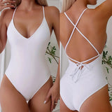 Women Solid Plus Size Swimsuit
