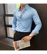 Men Slim Striped Shirt