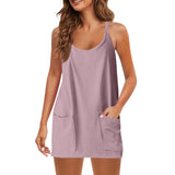 Women Sleeveless Tennis Onesie