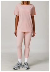 Loose Fit Yoga Tee - Breathable & Quick Dry