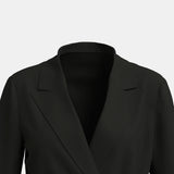 MuseForm™ – Buttoned Shawl Collar Blazer (Elegant Fit, Office Ready)