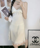 Women Satin Robe Nighty Set