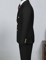 Men Striped 2-Piece Suit