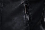 Men Faux Leather Motorcycle Jacket