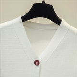 Women's Short Sleeve Crop Knit Sweater