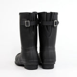 Women Mid Calf Boots Embroidered Leather