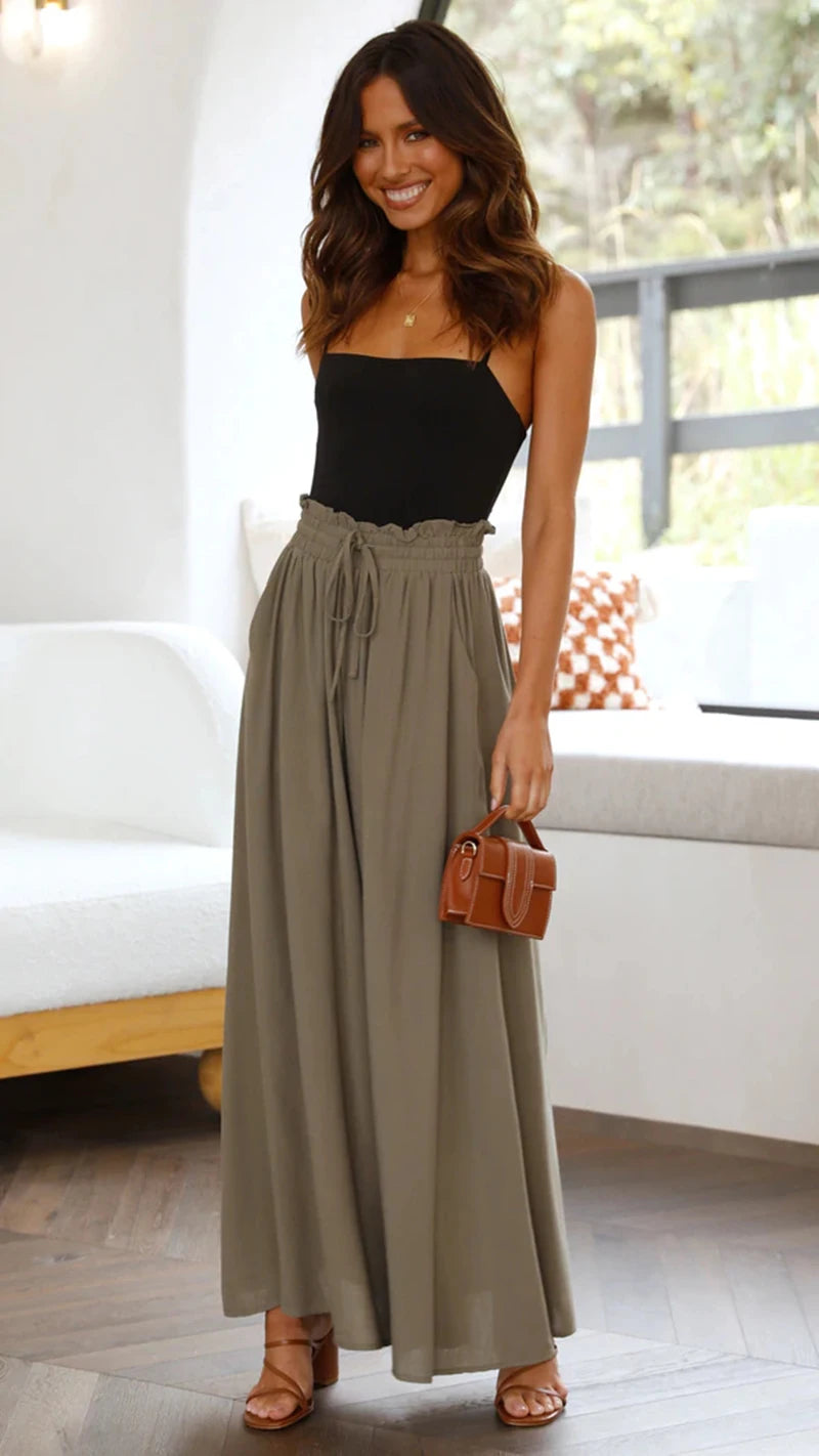 Women Summer Wide Leg Pants