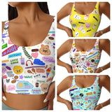 Sparkling Rhinestone Backless Camisole Tank