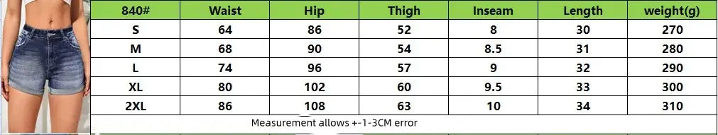 Women High Waist Stretch Denim Shorts