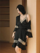 Women Ice Silk Nighty Pajamas