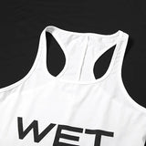 SportMuse™ – Letter Print Slim Sport Romper (Dynamic, Casual & Stretchy)