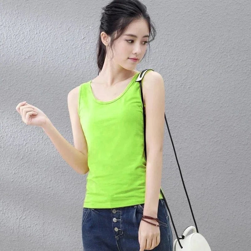 Women Cotton Halter Tank Top