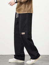 Men Retro Wide Leg Jeans