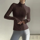Women Long Sleeve Yoga Jacket