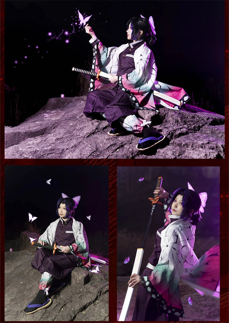 Demon Slayer Kochou Shinobu Kimono Cosplay