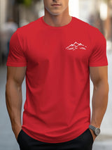 Men Mountain Print Tee