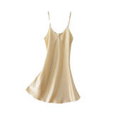 Women Satin V-Neck Sleep Nightie