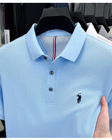 Men Cotton Embroidered Polo Shirt