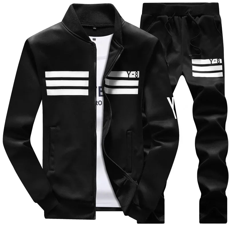 Men’s Plus Size Sporting Tracksuit Set