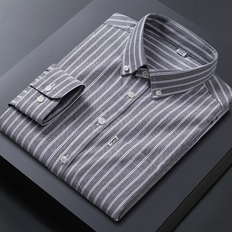 Men Striped Cotton Shirt