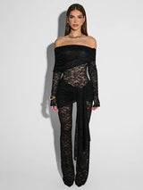 LaceReign™ – See-Through Party Jumpsuit (Seductive, Sheer & Chic)
