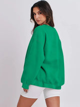 Women Oversized Pullover Sweatshirt Casual Street Top