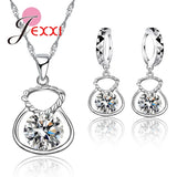 925 Silver Color Jewelry Set